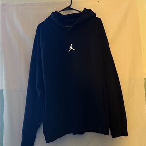 Black Hoodie with White Logo Jordon